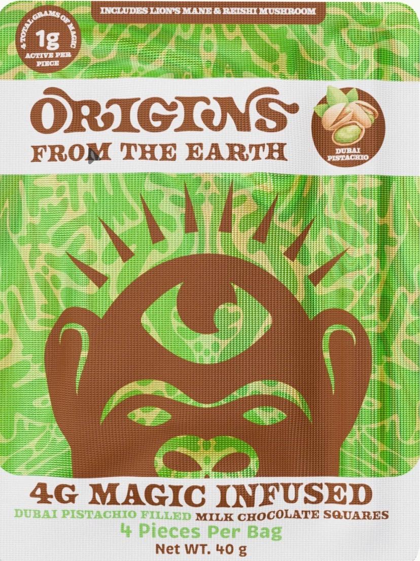 Origins From The Earth -4G Magic Infused Chocolate Squares  - Image 1
