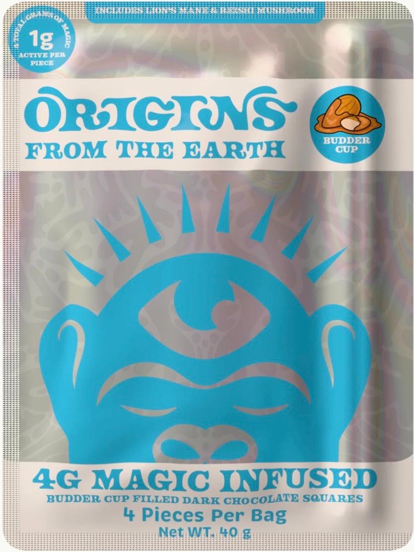 Origins From The Earth -4G Magic Infused Chocolate Squares  - Imagen 1