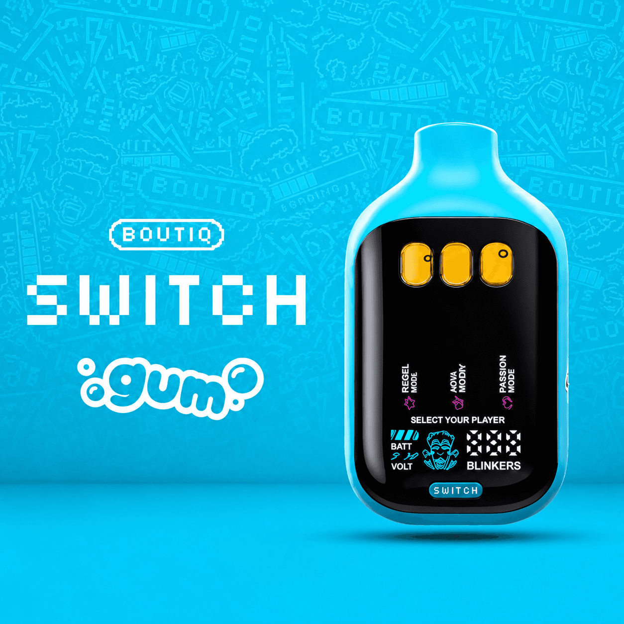 BOUTIQ GUM 3-in-1 Liquid Live Diamonds Disposable Vape | 2g | Multi-Chamber Device