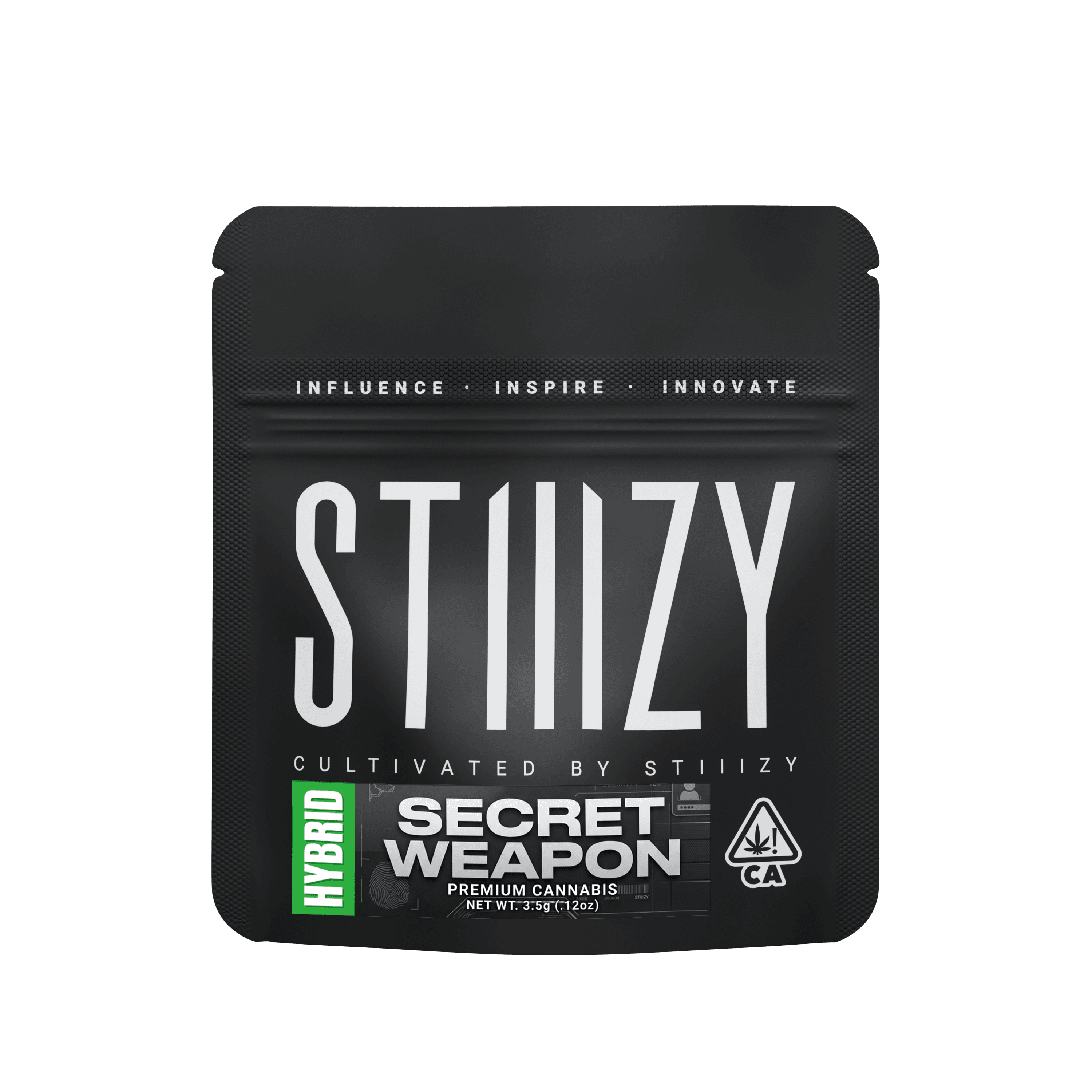 STIIIZY 3.5g Black Mylar Flower - Image 1