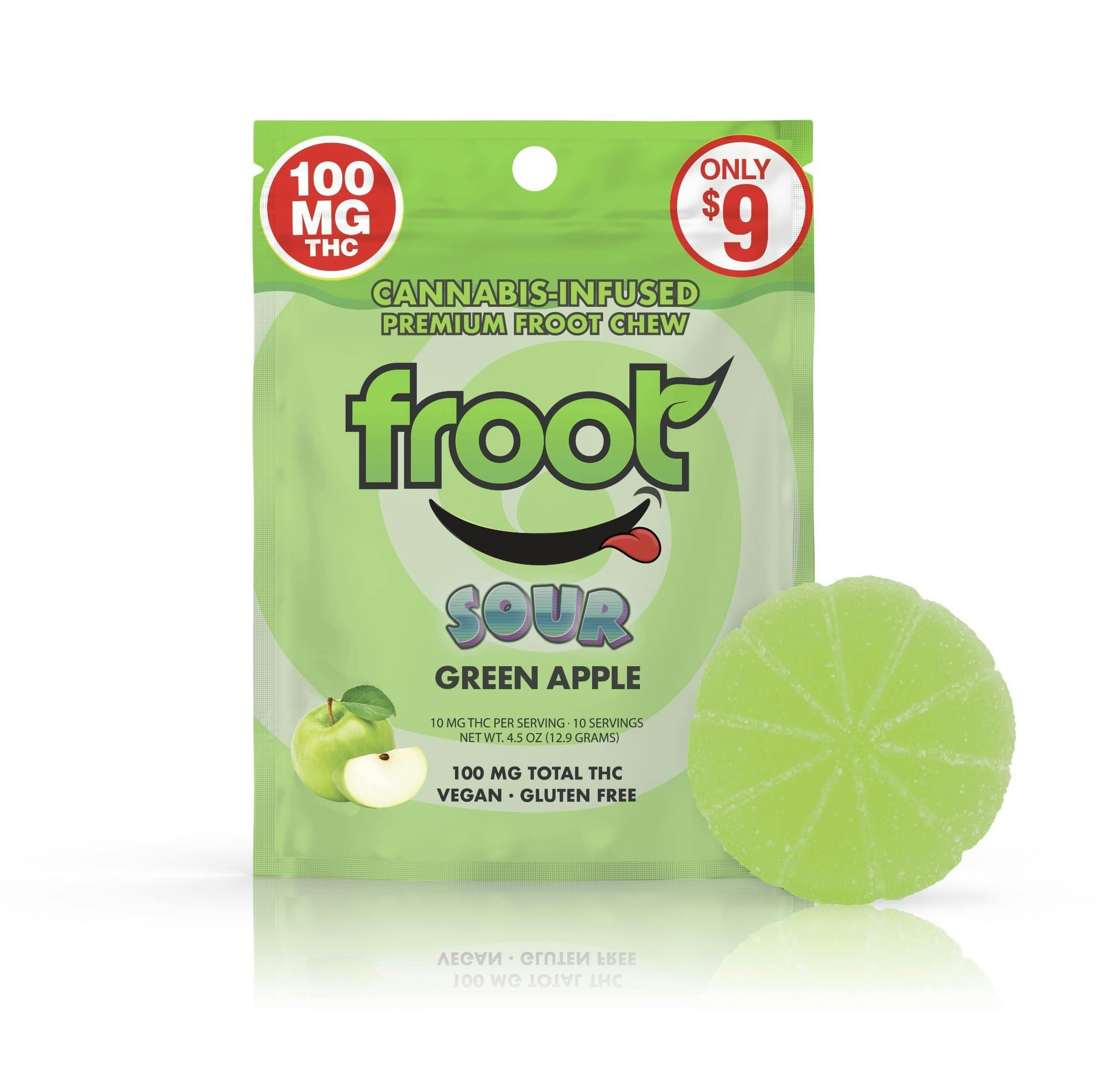 FROOT 100mg Infused Sour Dose-Able Gummy - Image 1
