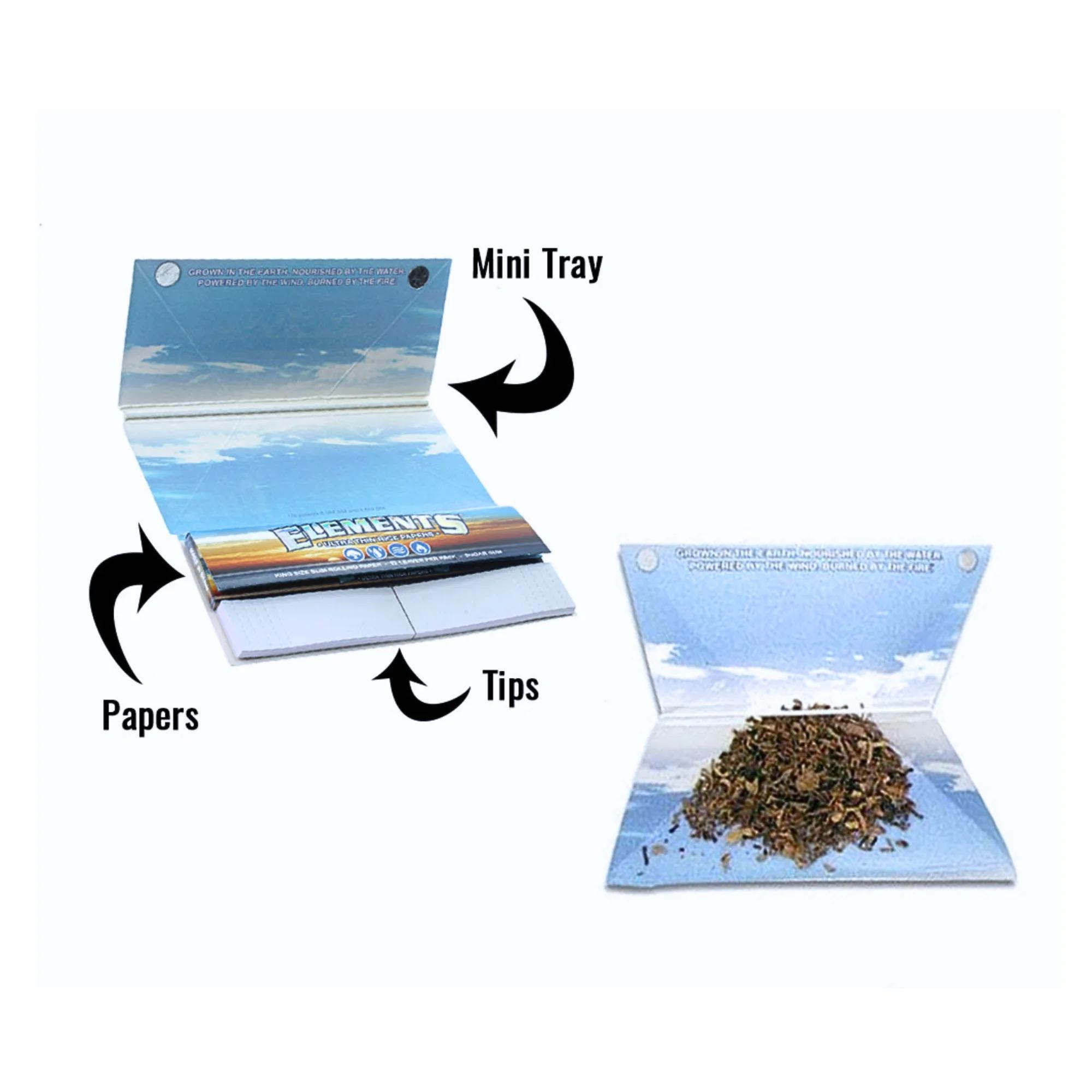 Elements Artesano Rolling Papers with Tips and Tray - Image 1