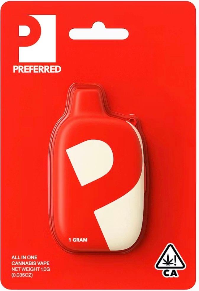 PREFERRED PREMIUM LIVE RESIN VAPE 1G - Image 1